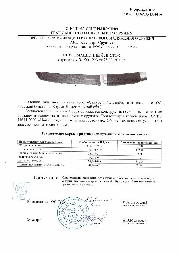 Самурай большой