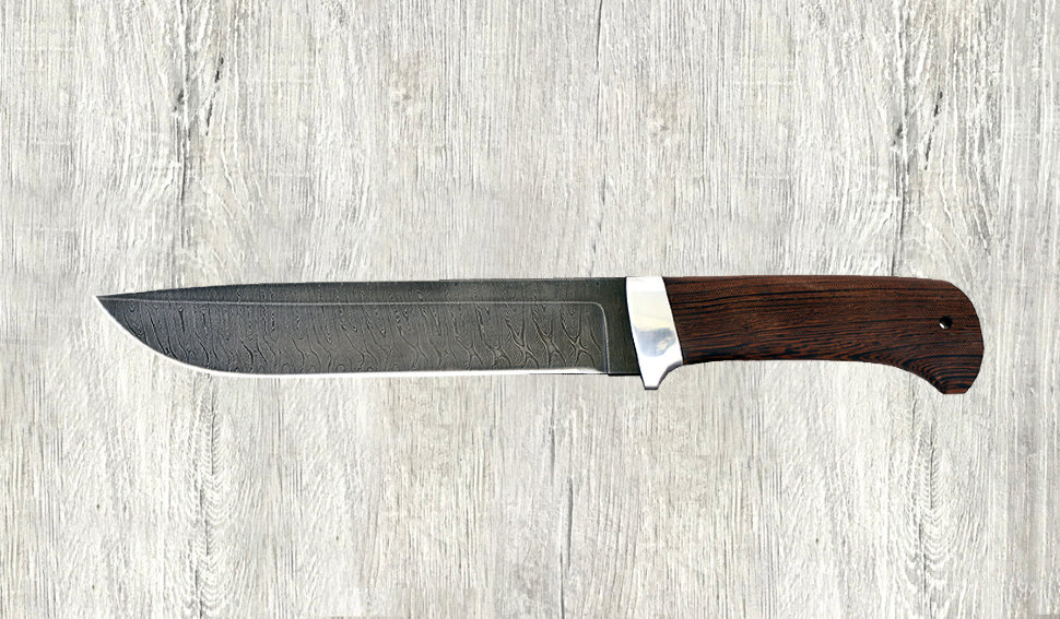 "Полярник", дамасская сталь, венге